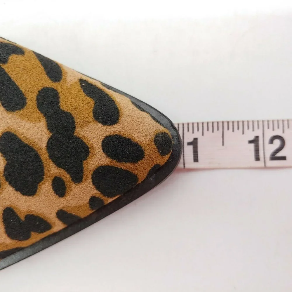 Sole Society Cadyna Suede Leopard Ankle Boot‎ 8.5